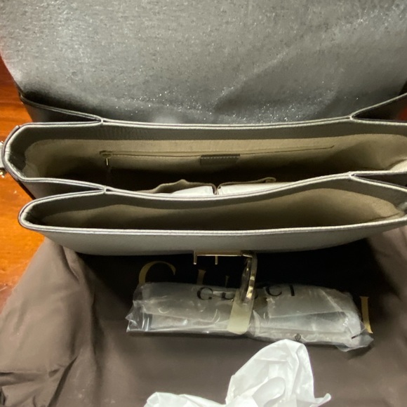 Gucci interlock G tote top handle Gray NEW - Picture 9 of 11